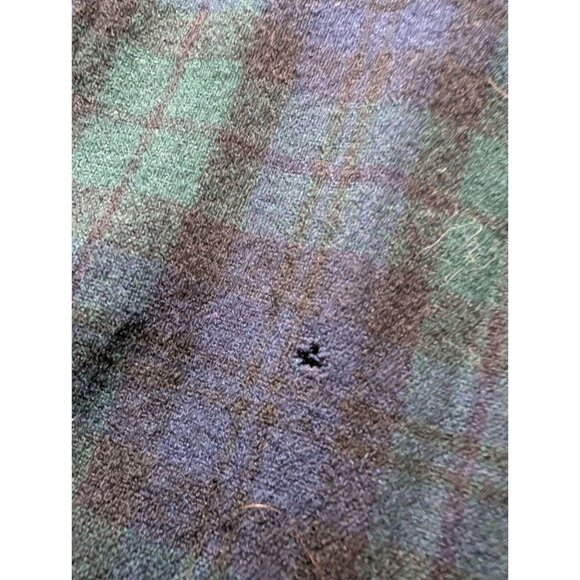 Pendleton Black Green Tartan Wool Shirt XL - Authentic Plaid Button-Up With Pock - Picture 4 of 6